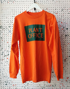 Plant Office Long Sleeve T-Shirt - Foraging Orange