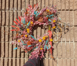 Dried Wreath on Vine Wreath - Made to Order at Plant Office