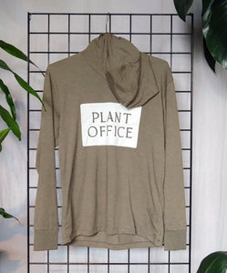 Plant Office Hooded Long-Sleeve Shirt